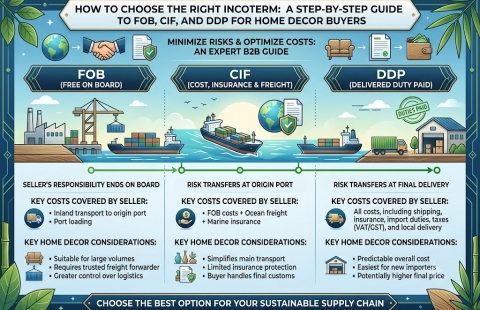How to Choose the Right Incoterm: A Step-by-Step Guide to FOB, CIF, and DDP for Home Decor Buyers